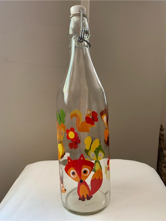 Cerve Other - 🦊Cerve Italy Glass Bottle Swing Top Woodland Creatures Fox Squirrel Retro Decor